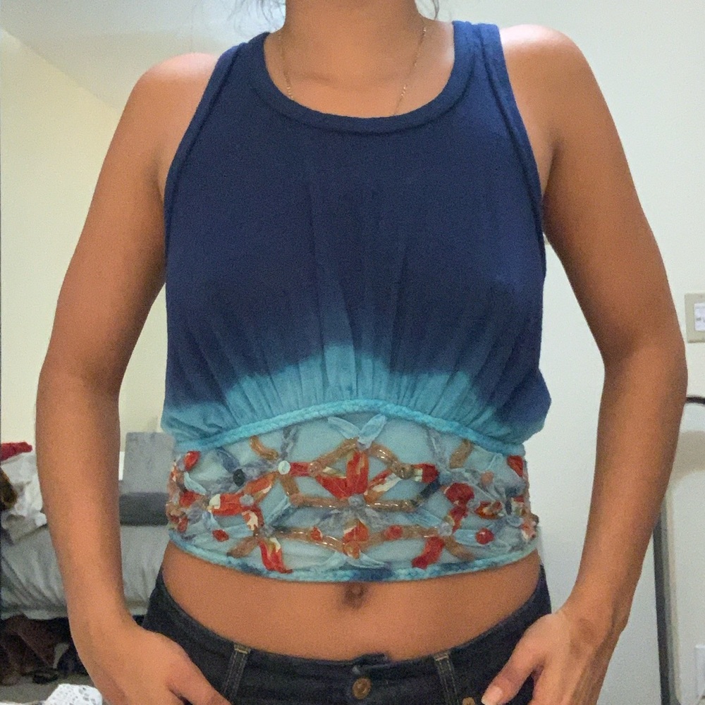 Free people small open back tank